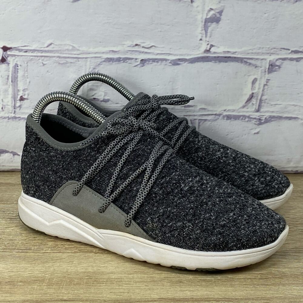 Vessi Cityscape Gray Knit Waterproof Sneakers Men's 6 Women's 7 Lace Up Shoes